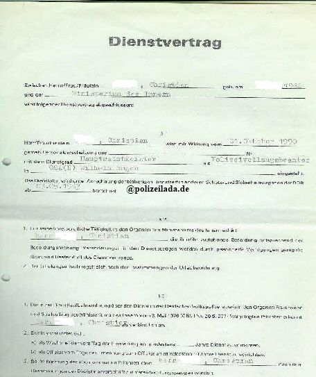 Dienstvertrag 1